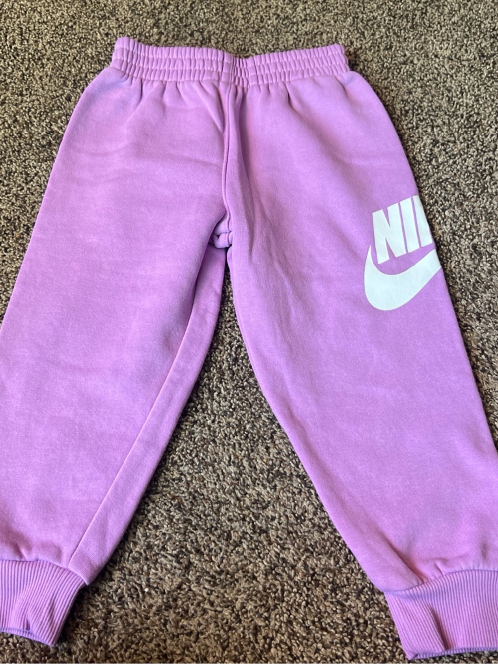 Nike Kids Pink Logo Fleece Joggers